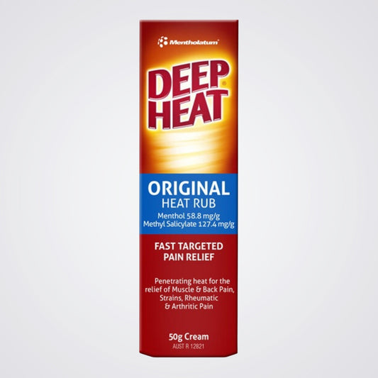 Deep Heat Pain Relief Cream – 50g | Fast-Acting Muscle & Joint Relief