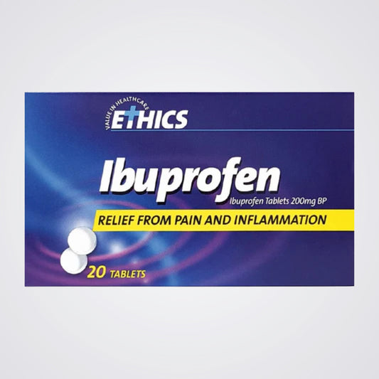 Ibuprofen Tablets 200mg – Pack of 20 | Fast Relief for Pain, Inflammation & Fever