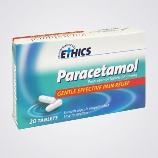 Paracetamol Tablets 500mg – Pack of 20 | Fast Pain Relief & Fever Reduction